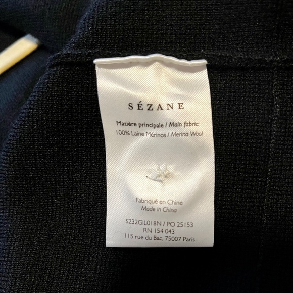 Sezane Betty Cardigan in Black, size S - Picture 7 of 9